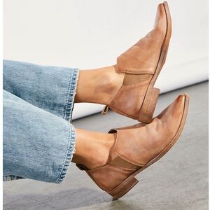 Free People Brixton Shoe Boot- Washed Tan
